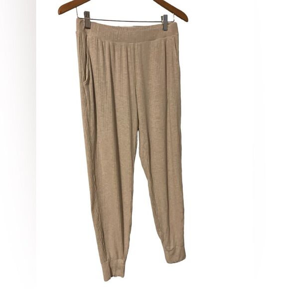 Haven Well Within Wide Rib Model Jogger Color Fawn Heather Size S - Picture 3 of 8